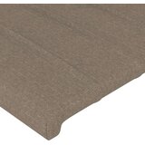  Uzglavlje smeđesivo 183 x 16 x 118/128 cm od tkanine | shoptok.hr