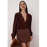 TRENDYOLMILLA ženski duks Tprss21Bd0029, tamno braon Cene