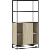vidaXL Visoka ploča sonoma hrast 68x35x139cm konstruirano drvo i metal | shoptok.hr