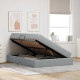  s madracem i skladištem Svijetlo siva 140 x 190 cm | shoptok.hr