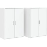 Maison Chic Komoda - Predalnik 2 kosa bela 60x31x84 cm inženirski les, (21722492) | Shoptok.si