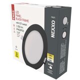  LED vgradno svetilo NEXXO, okroglo, črno, 12W, nastavljiva CCT Cene