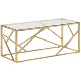  The Living Store Klubska mizica zlata nerjaveče jeklo in kaljeno steklo - Klubska Mizica, (21448397) | Shoptok.si