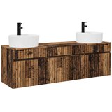  Set ormarića za kupaonicu 3 kom. Staro drvo 49 x 44,5 x 65 cm | shoptok.hr