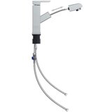 vidaXL Kopalniška armatura za umivalnik izvlečna 157x172 mm, (20980870) | Shoptok.si