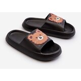Boto FK1 Children's Lightweight Slippers With Bear Black Lindeheta | shoptok.hr