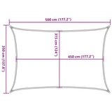  Jedro za zaštitu od sunca 160 g/m² crveno 3,5 x 5 m HDPE | shoptok.hr