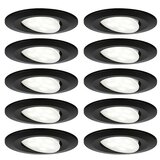 PAULMANN Set okruglih ugradbenih LED svjetiljki Calla (6 W, Crna, 10 Kom., Neutralno bijelo) | shoptok.hr