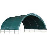 PVC Šotor za živino PVC 3,7x3,7 m zelen | Shoptok.si