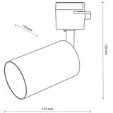 SPOT za šinski sistem TRACER 1xGU10/10W/230V, bela | Eponuda.com