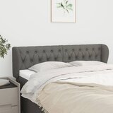  Uzglavlje s ušima tamnosivo 147x23x78/88 cm od tkanine | shoptok.hr