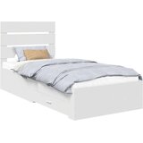vidaXL Konstrukcija postelje Bela 90 x 190 cm Konstruiran les, (5000113743) | Shoptok.si