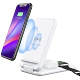  B-13 Bežični punjač 3u1 za iPhone/Airpads/Apple Watch, 15W, Beli | Eponuda.com