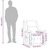  Masažna fotelja od tkanine svjetlosiva - ZADNJI KOMAD! | shoptok.hr