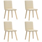 Maison Chic Jedilni stoli - Vzorci stoli 4 kosi krem blago A753, (22032261) Cene