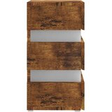  LED noćni ormarić boja hrasta 45 x 35 x 67 cm konstruirano drvo | shoptok.hr