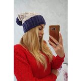 Kesi Cap with fleece Milano K203 light beige+purple