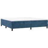 vidaXL Box spring posteljni okvir temno moder 200x200 cm žamet | Shoptok.si