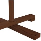  Drveno božićno drvce 150 cm Bambus i masivna borovina - 150 cm Tamno smeđa | shoptok.hr