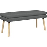  Klupa s dvostrukim slojem Tamnosiva 110 x 40 x 47 cm Tkanina | shoptok.hr