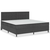  Boxspring postelja temno siva iz blaga 200x200 cm, (20648208) | Shoptok.si