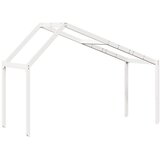 Krov za dječji krevet bijeli 213x85,5x144,5 cm masivna borovina | shoptok.hr