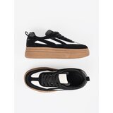 Shelvt Black women's sneakers with white inserts. | shoptok.hr
