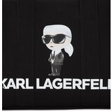 Karl Lagerfeld Nakupovalna torba nude / siva / črna / bela | Shoptok.si