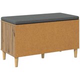  Haldna klop z blazino z vrati Umetni hrast 80 x 38 x 46 cm, (5000155662) | Shoptok.si