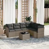 vidaXL 7-dijelni set vrtnih sofa sivi od poliratana | shoptok.hr