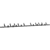 Pribor za klizna vrata 400 cm čelični crni | shoptok.hr