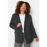 Trendyol Curve Plus Size Jacket - Black - Relaxed fit | shoptok.hr
