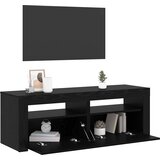 TV ormarić s LED svjetlima crni hrast 120x35x40 cm inženjerski drvo | shoptok.hr