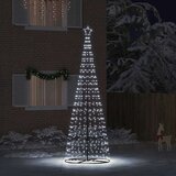 vidaXL LED božično drevesce med 800 LED Hladno bela 400 cm elezo | Shoptok.si