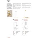  Redo 01-2605 - LED prigušiva luster na sajli SIGUA LED/99W/230V CRI 90 bela | Eponuda.com