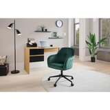 MID.YOU VRTLJIVI STOL kovina, tekstil zelena, črna | Shoptok.si