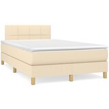  The Living Store Box spring postelja z vzmetnico LED krem 120x190 cm blago - Box Spring Postelja, (21499938) | Shoptok.si