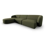 Milo Casa Zelena kotna sedežna garnitura iz šenilje (levi kot/z ležalnikom) Paolo – | Shoptok.si