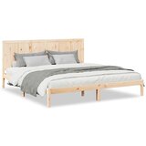 vidaXL Daljši posteljni okvir brez vzmetnice 200x220 cm trden les, (22053125) | Shoptok.si