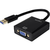Logilink USB / VGA Adapter [1x Muški konektor USB 3.0 tipa A - 1x Ženski konektor VGA] Crna | Eponuda.ba