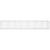 vidaXL Gabionska stena s pokrovom pocinkano jeklo 600x50x100 cm | Shoptok.si