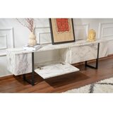 Hanah home TV polica Serenity Fressia Marble Black