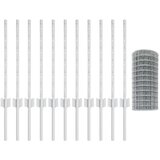 Set vrtne ograde Set od 2 Pocinčani čelik 25 x 0.6 m Čvrsta | shoptok.hr