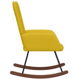  Stolica za ljuljanje boja senfa baršunasta | shoptok.hr