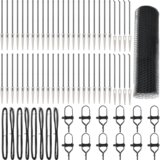 vidaXL Šesterokotna Ograja Siva 0.6x100 m Jeklo, Ograda Stebri s Špico 13 kos Ø32 mm 80 cm Galvanizirano Jeklo | Shoptok.si
