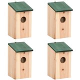  Kućice za ptice 4 kom drvene 12 x 12 x 22 cm | shoptok.hr