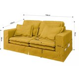 Ropez Rumena sedežna garnitura 196 cm Nora – | Shoptok.si