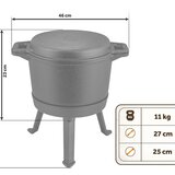 Berdsen BD-480 lijevani kotlić 8 L s tavom i odvojivim nogama | shoptok.hr