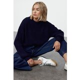 Trendyol Navy Blue Basic Knitted Sweater Cene