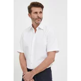 Boss Pamučna košulja ORANGE za muškarce, boja: bijela, regular, s klasičnim ovratnikom
